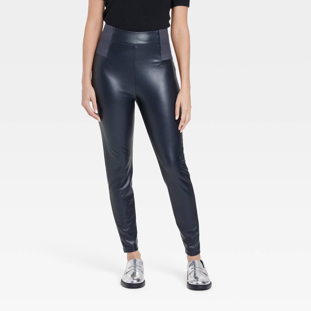 Women's High Waisted Faux Leather Leggings - A New Day™ | Target