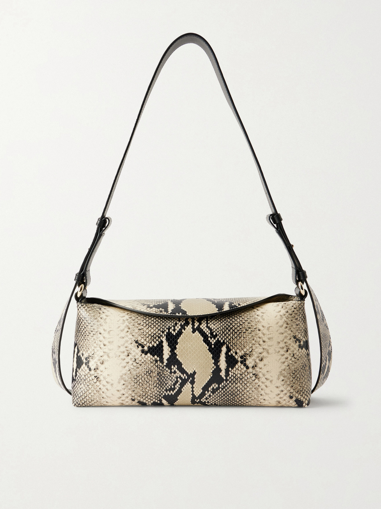 Erdem - East West Bloom Snake-effect Leather Shoulder Bag - Animal print | NET-A-PORTER (US)