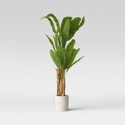 72" Artificial Banana Tree in Cement Pot - Threshold™ | Target