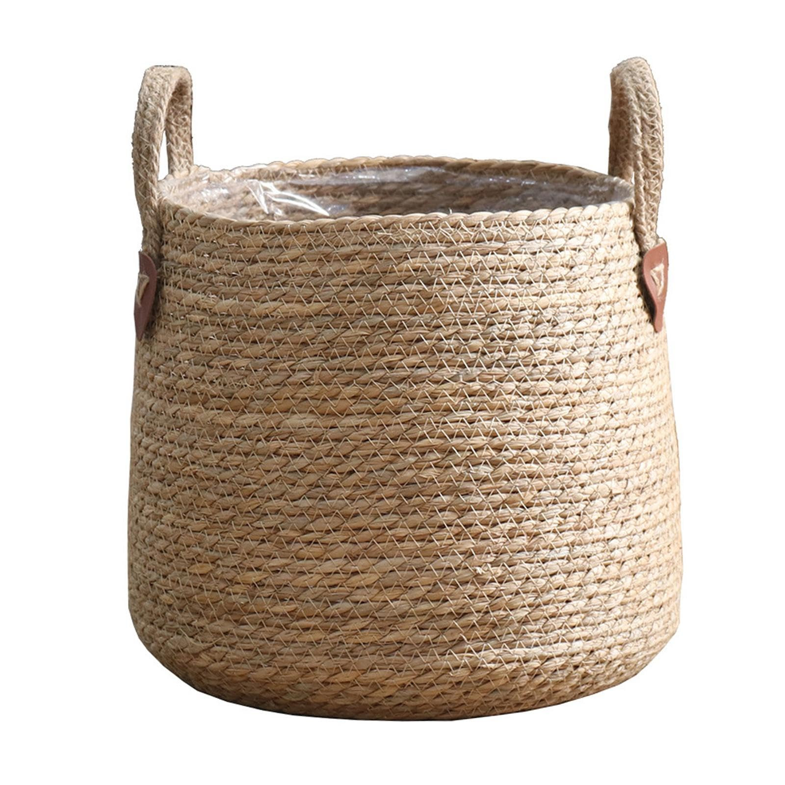 Woven Plant Basket Plant Pot Laundry Bag Decoration Planter Basket Decorative Storage Basket for ... | Amazon (US)