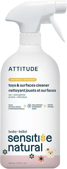 ATTITUDE Toy and Hard Surface Cleaner, Plant and Mineral Based Ingredients, Vegan, Baby and Kids ... | Amazon (US)