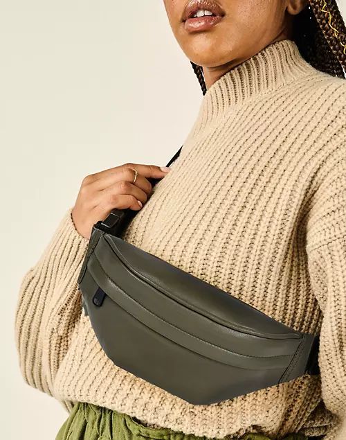 HYER GOODS Upcycled Leather Fanny Pack | Madewell