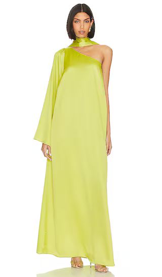 Get Together Dress in Citrine Luxe Satin | Revolve Clothing (Global)