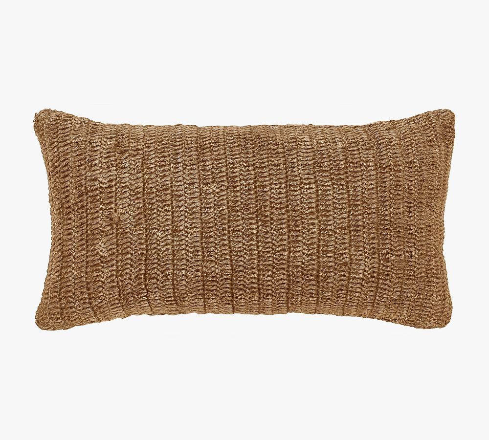Paca Belgian Flax Linen Handknit Pillow | Pottery Barn (US)