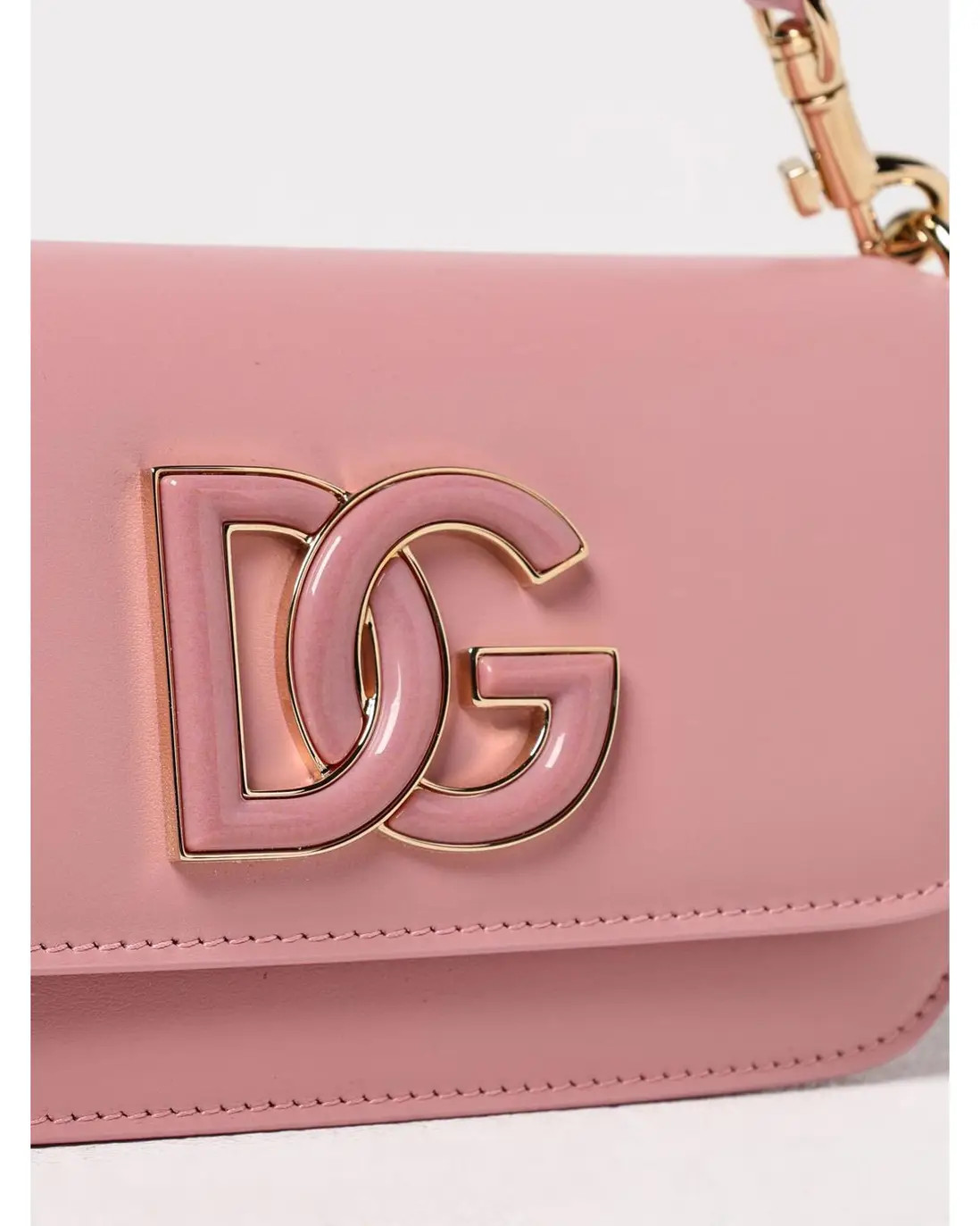 Bags & Purses | DG Logo Leather Clutch Bag Wo - Pink | Dolce & Gabbana | Debenhams UK