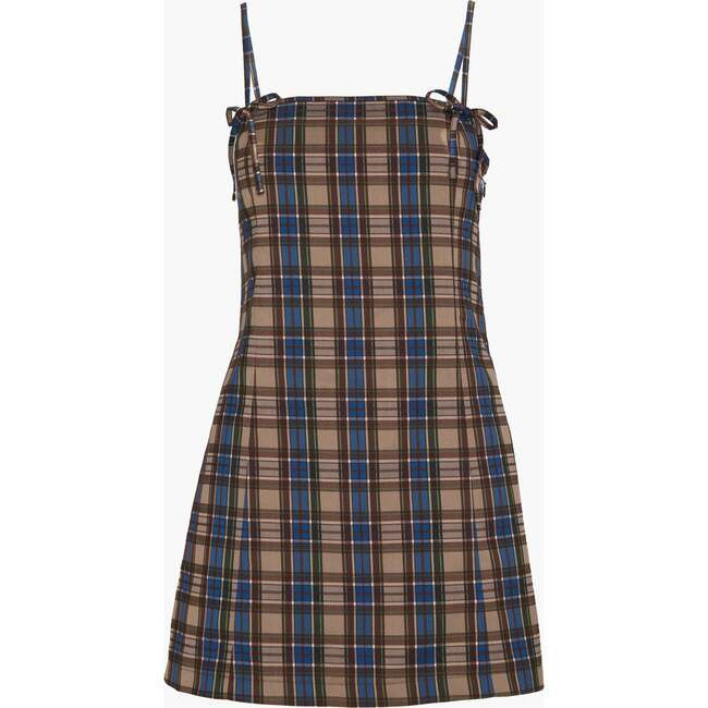 Hill House Home | The Rennie Dress, (Brown Spencer Plaid, Size 2X-Small) | Maisonette | Maisonette