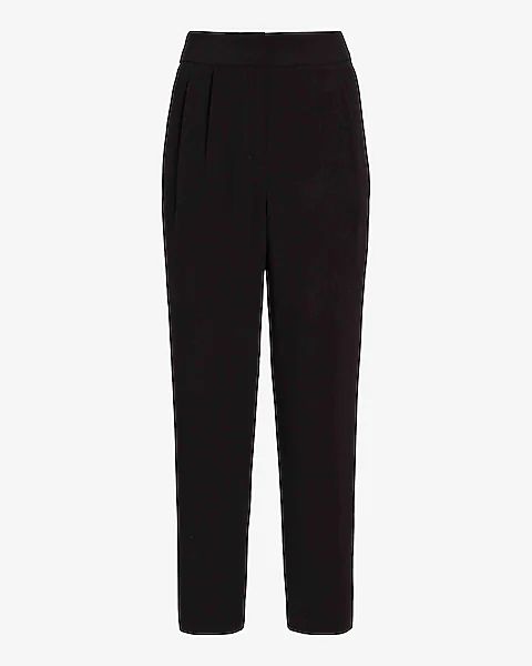 Super High Waisted Pleated Ankle Pant | Express