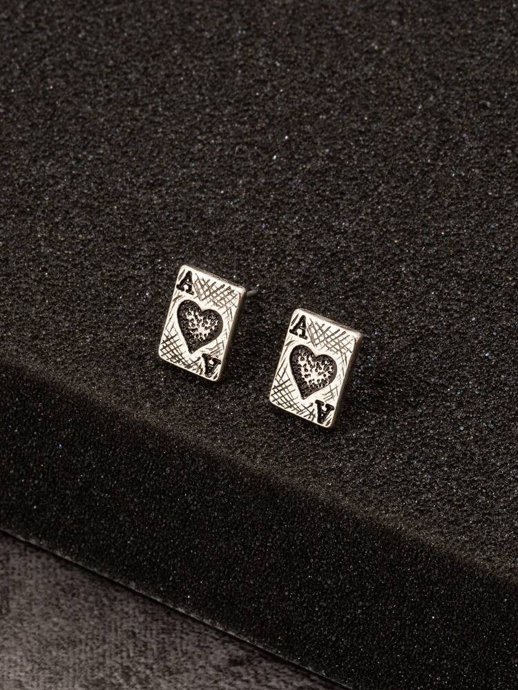 Men Playing Card Design Earrings
       
              
              $1.40        
    (1000+)
 ... | SHEIN