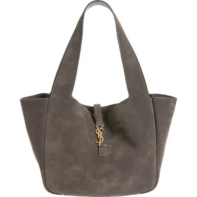 Saint Laurent Le 5 À 7 Bea Suede Tote in Caramel Cognac at Nordstrom | Nordstrom