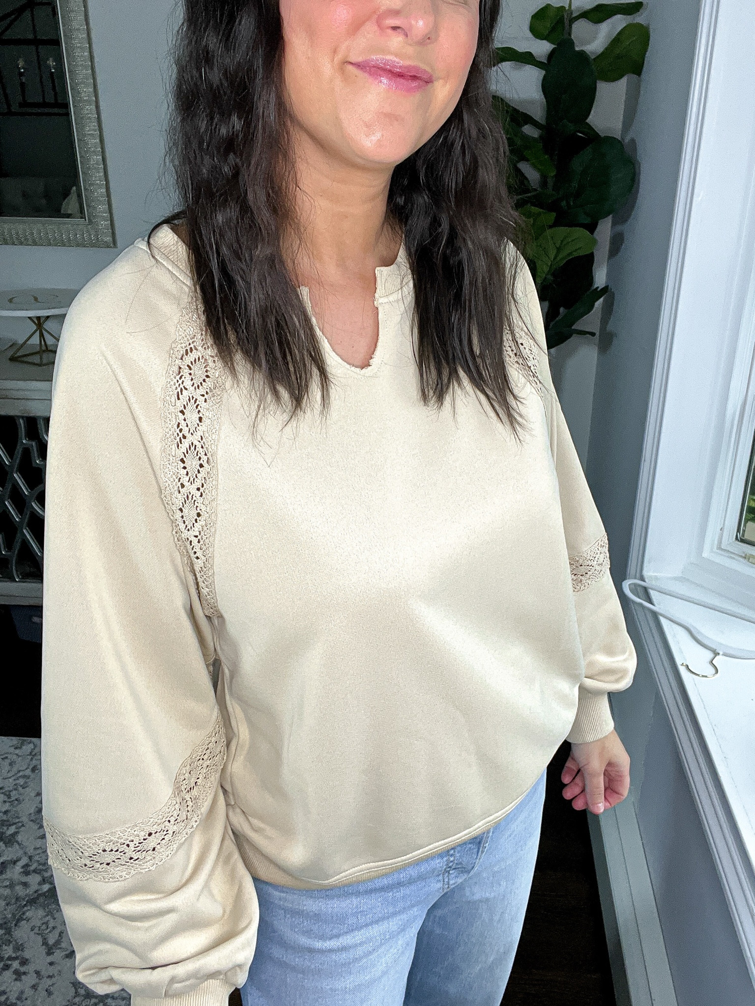 Look for less Amazon lace sweatshirt! 

#LTKHoliday #LTKSaleAlert #LTKFindsUnder50