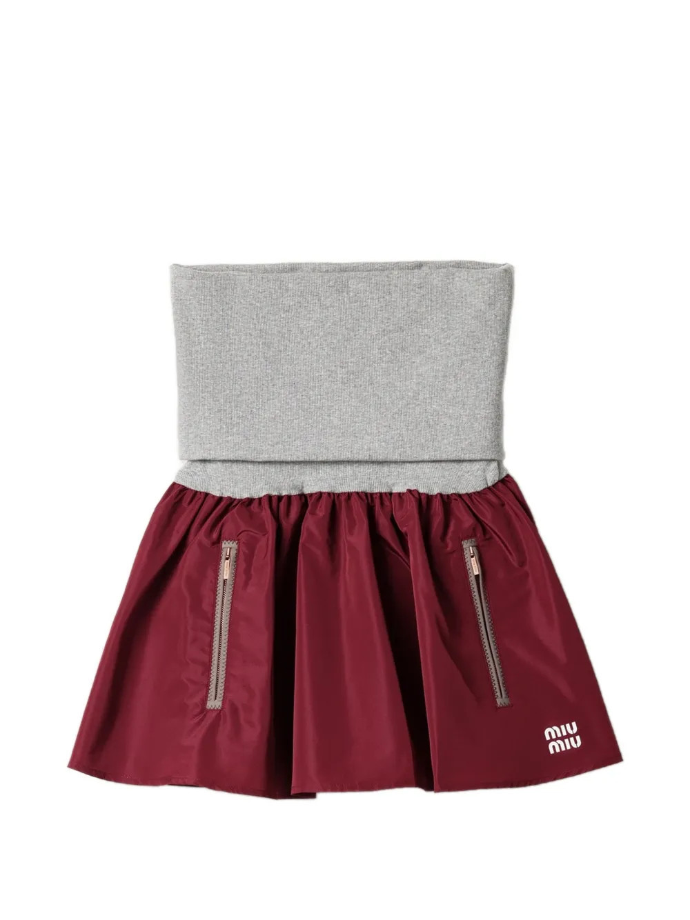 Miu Miu technical fabric miniskirt - Red | Farfetch Global