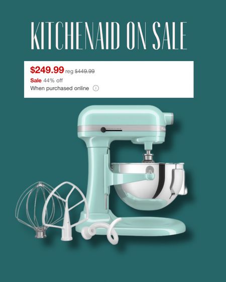 MAJOR SALE ALERT 🚨 KitchenAid mixers are on sale at target!! Shop shop shop for you or the baker in your life these are amazing holiday gifts! 

#LTKhome #LTKGiftGuide #LTKsalealert