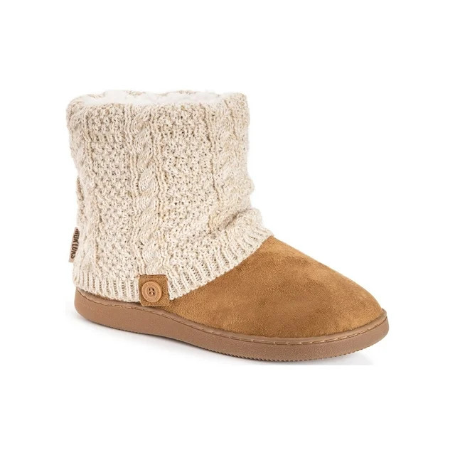 Muk Luks Women's Cable Knit Bootie | Walmart (US)