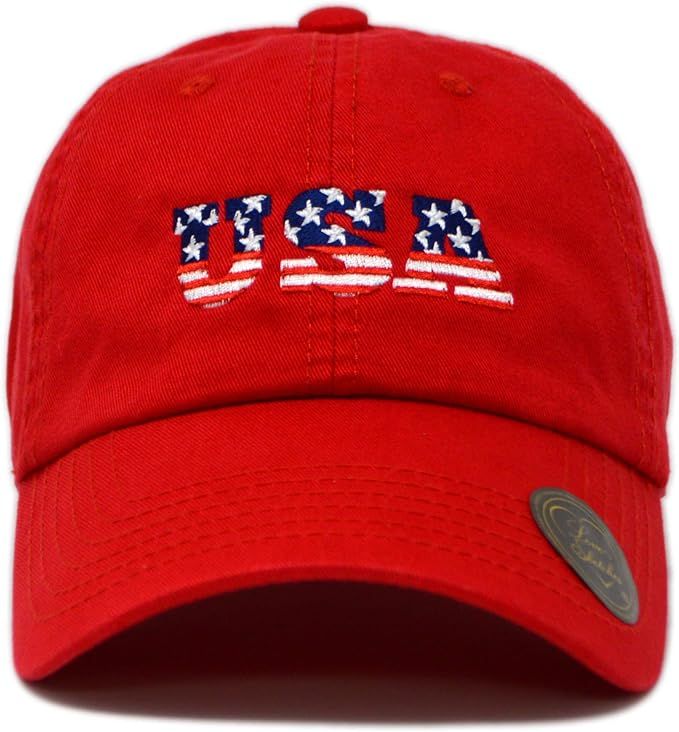 Love Sketches Fourth of July, Independence Day, Americana Theme Classic Polo Style Baseball Cap L... | Amazon (US)
