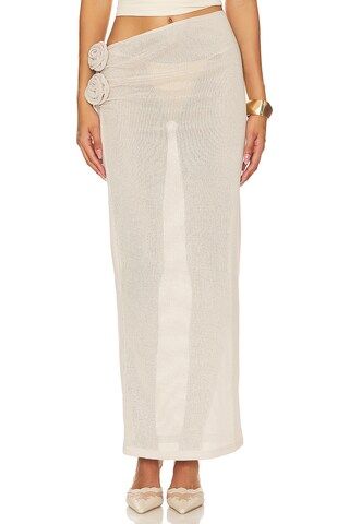 LIONESS Soul Mate Maxi Skirt in Cream from Revolve.com | Revolve Clothing (Global)