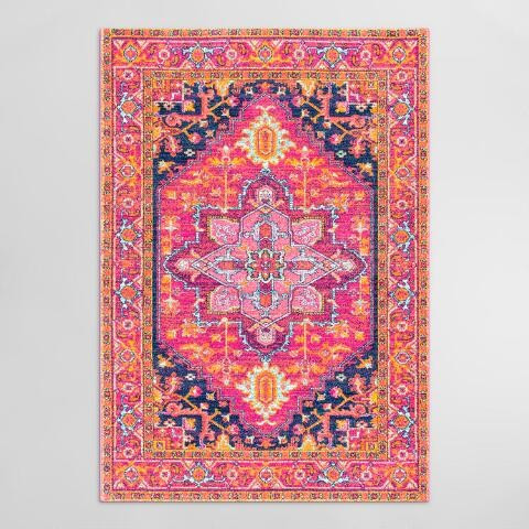 Pink Alessia Area Rug | World Market