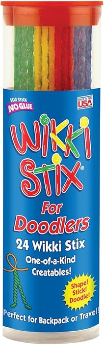 Wikki Stix for Doodlers - Kid's Travel Essential: Portable Creativity On-The-Go! Pack of 24 Wikki... | Amazon (US)