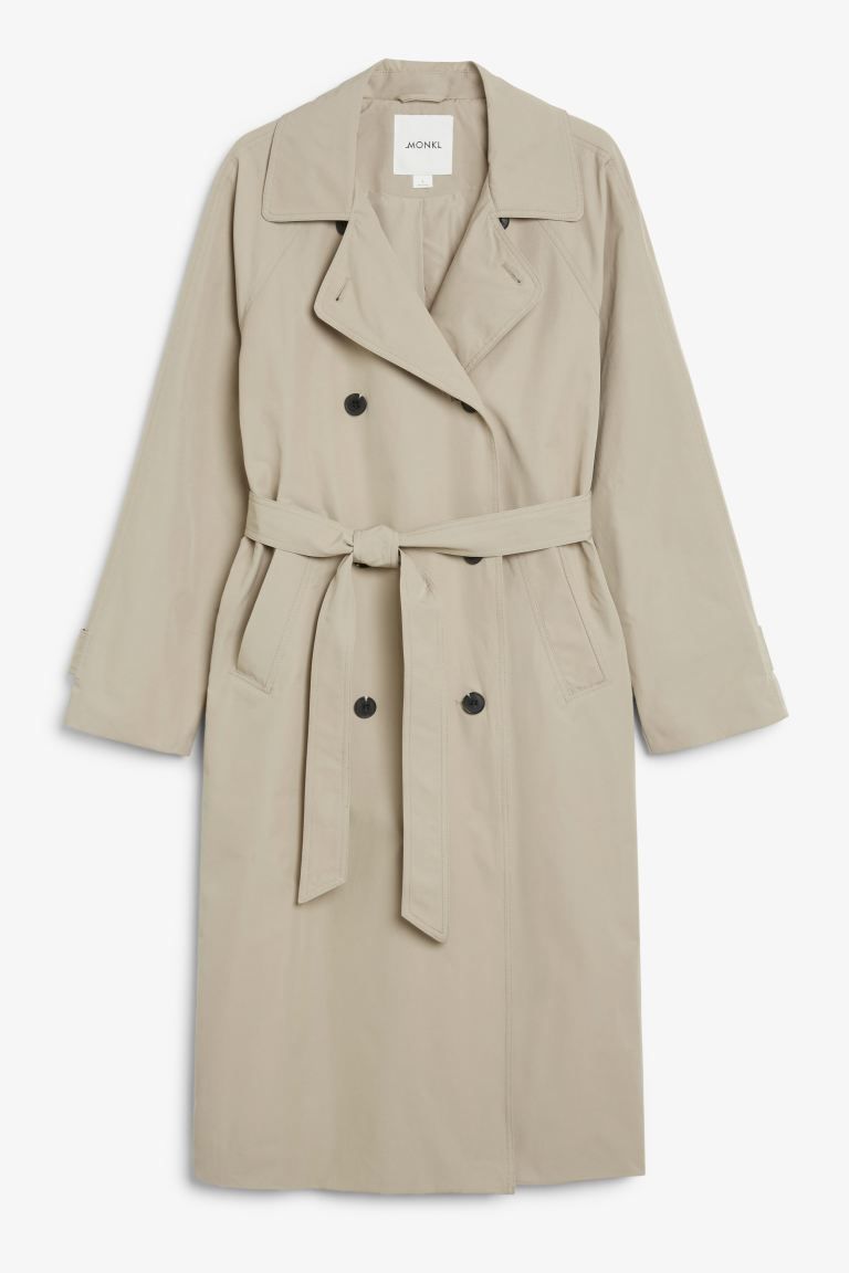Double-breasted mid length trench coat | H&M (UK, MY, IN, SG, PH, TW, HK)