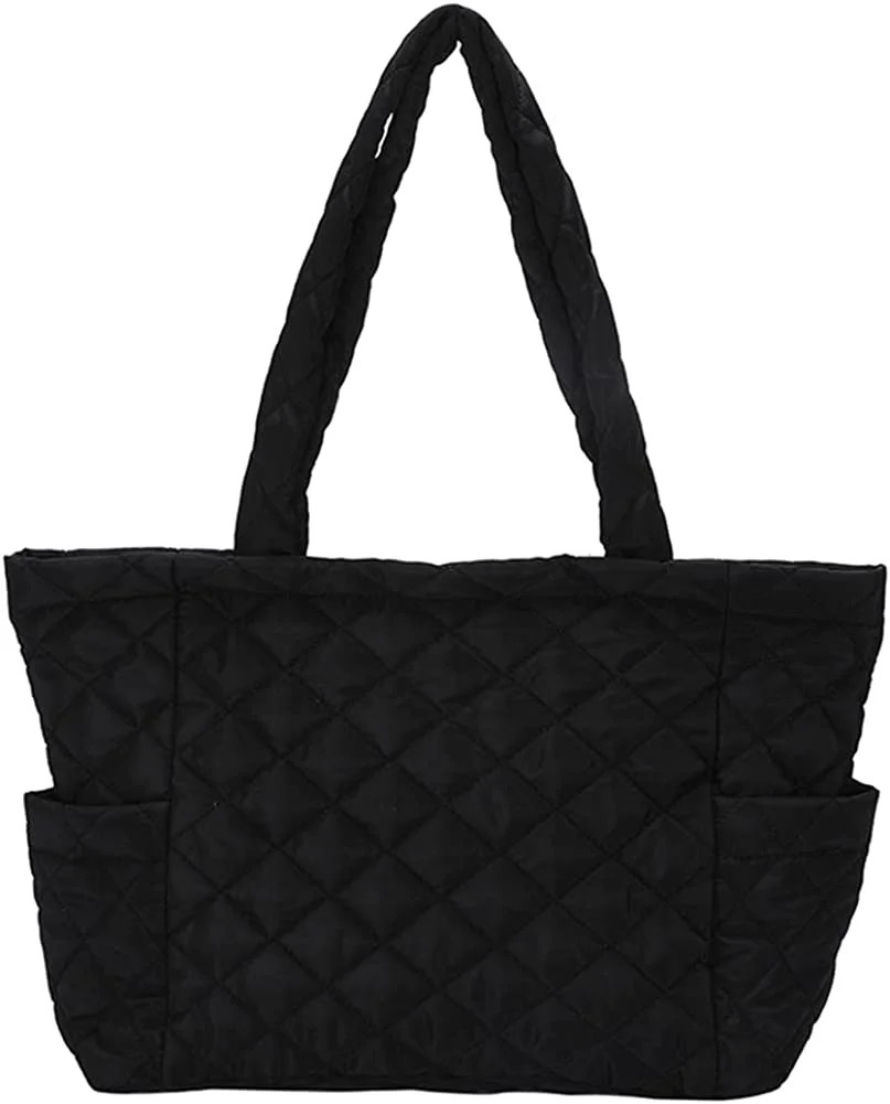CoCopeaunt Quilted Tote Bags for Women Lightweight Puffer Padding Shoulder Bag Large Nylon Tote H... | Walmart (US)