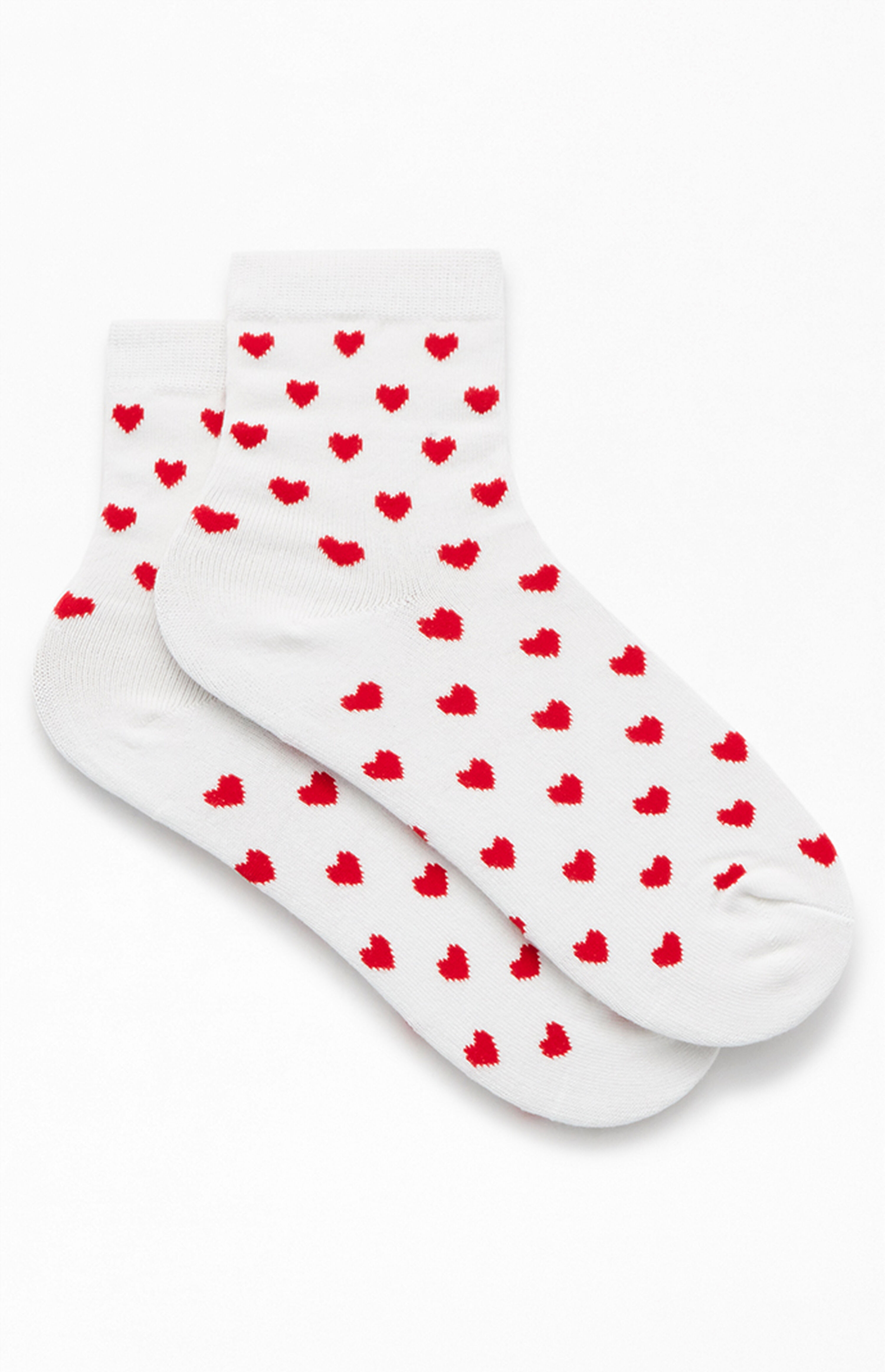 John Galt Red Heart Quarter Socks | PacSun | PacSun