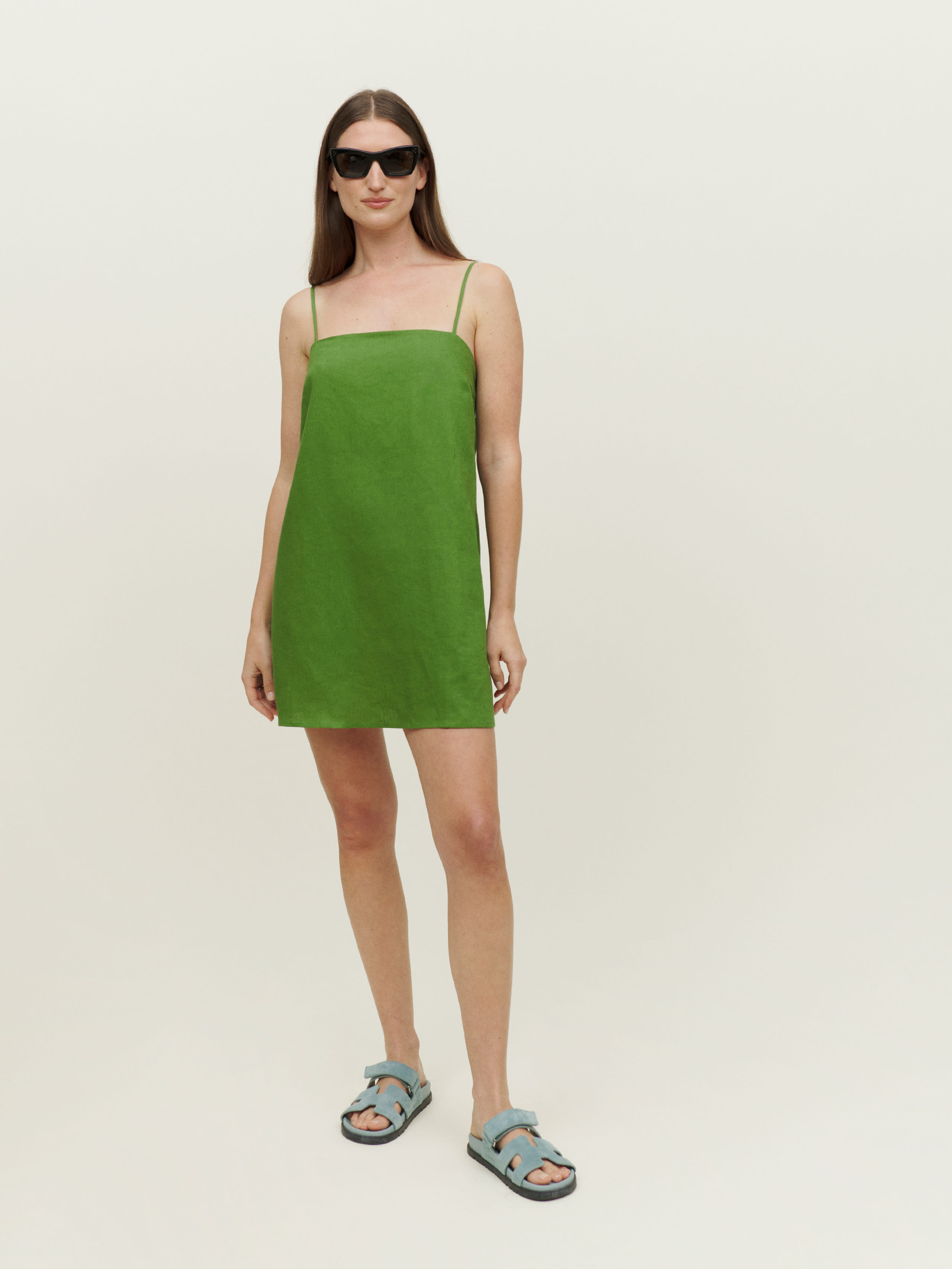 Aubree Linen Dress | Reformation (Global)