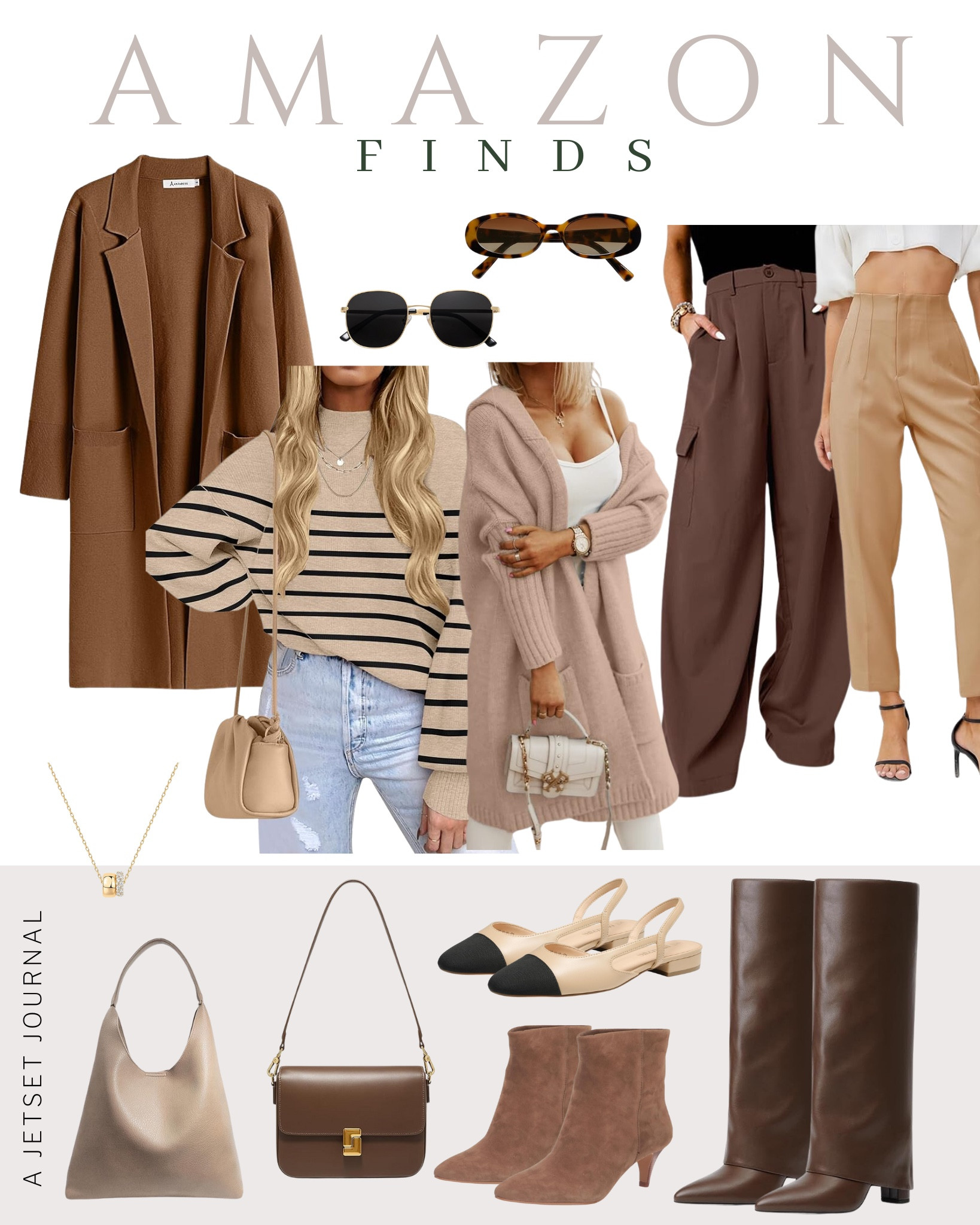 Transition your wardrobe into fall with these must-have pieces! 

trench coat, striped sweater, shoe inspo, trendy fashion, transitional style, neutral fashion, knee high boots, stylish sunglasses, amazon favorite, affordable finds

#LTKStyleTip #LTKU #LTKSeasonal