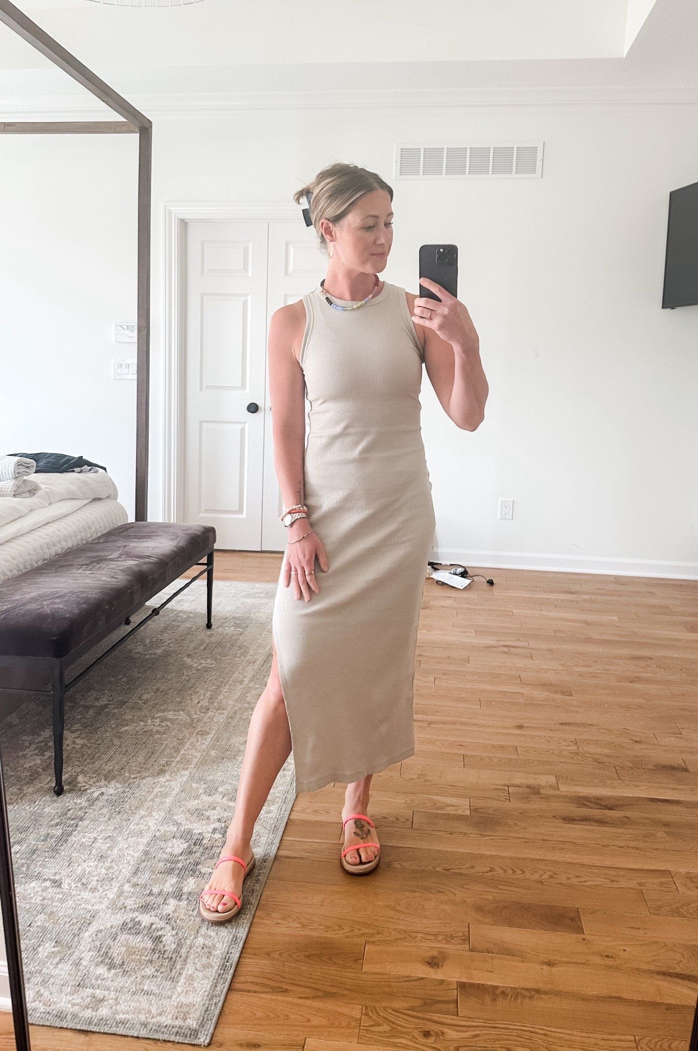 Church OOTD
This dress is available is so many colors! Such an easy staple and the fit is so amazing. Only $20!! Linked similar neon sandals  

#LTKFindsUnder50 #LTKStyleTip #LTKSeasonal