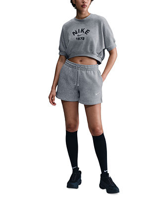 Sportswear Women's Phoenix Fleece Mid-Rise 4" Shorts | Macy's