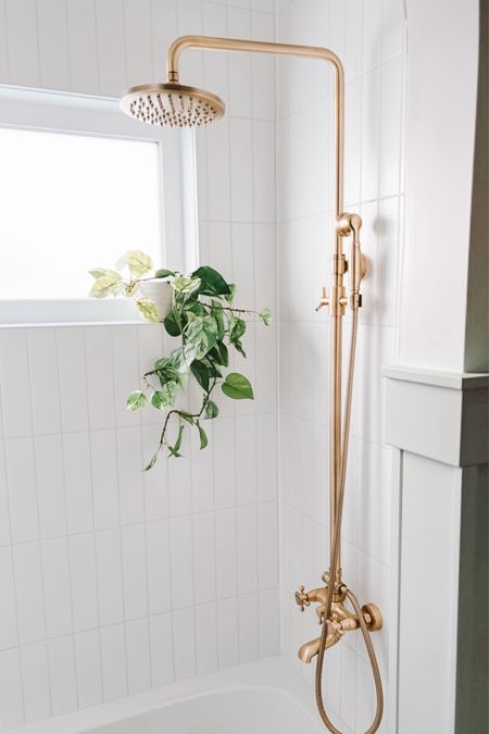 Inexpensive gold  shower exposed faucet  

#LTKhome