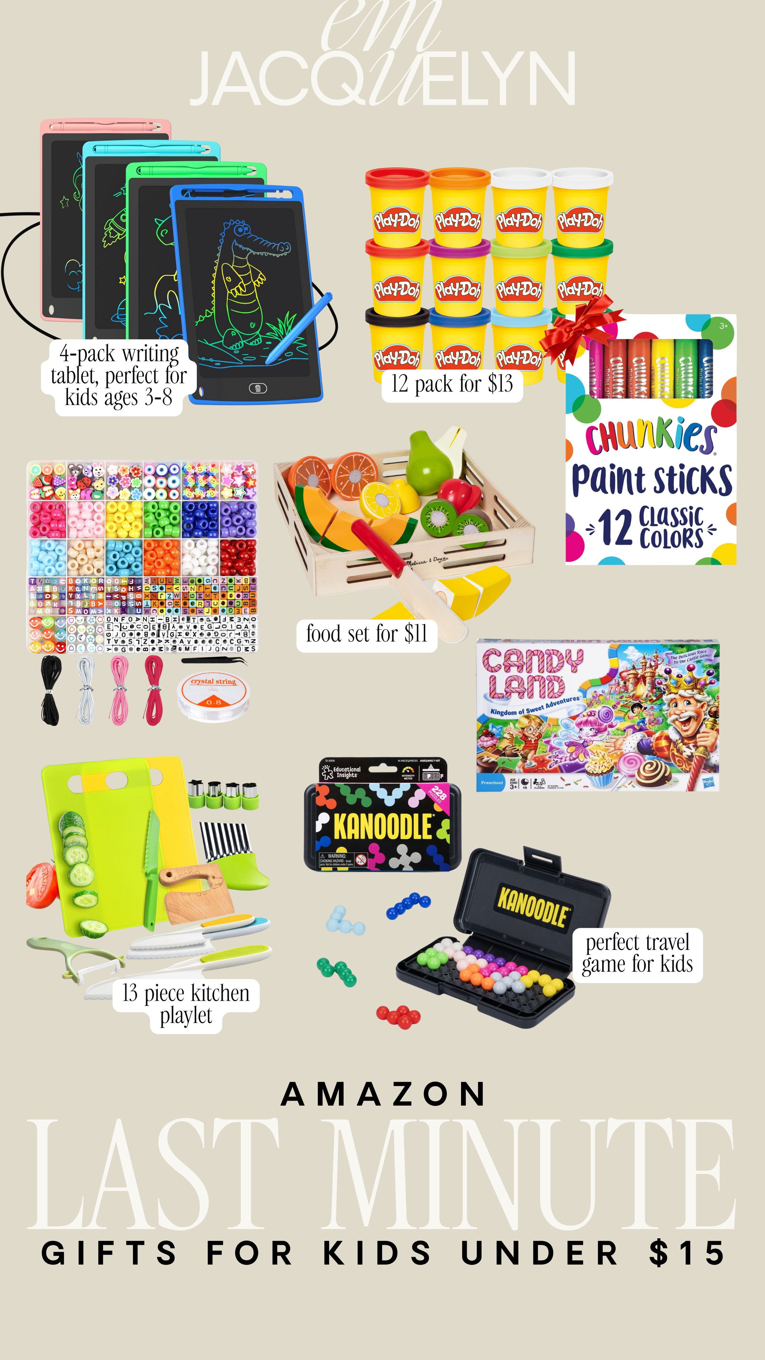 Amazon last minute gifts for kids under $15!

amazon finds, amazon gifts for kids, gifts for little girls and boys, last minute 

 #LTKGiftGuide #LTKHoliday #LTKSeasonal