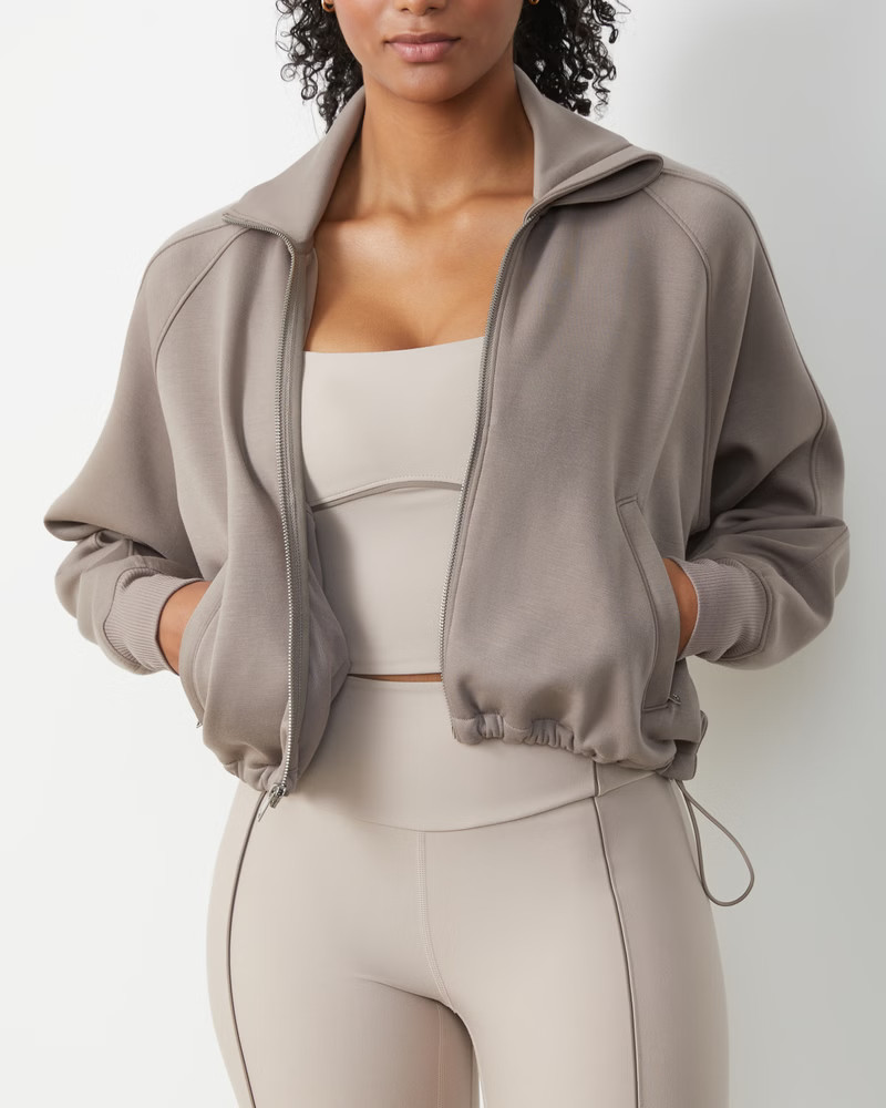 Women's YPB Long-Sleeve Neoprene Full-Zip | Women's Active | Abercrombie.com | Abercrombie & Fitch (US)