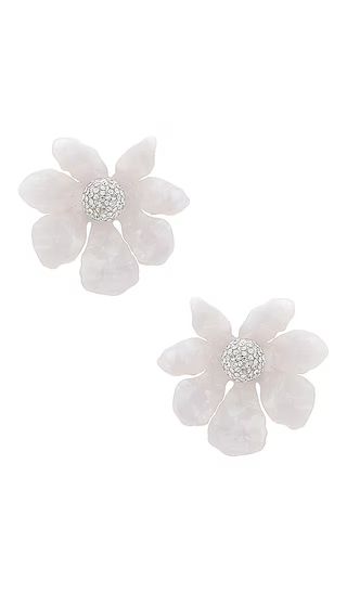 Wildflower Button Earrings in Mother Of Pearl | Revolve Clothing (Global)