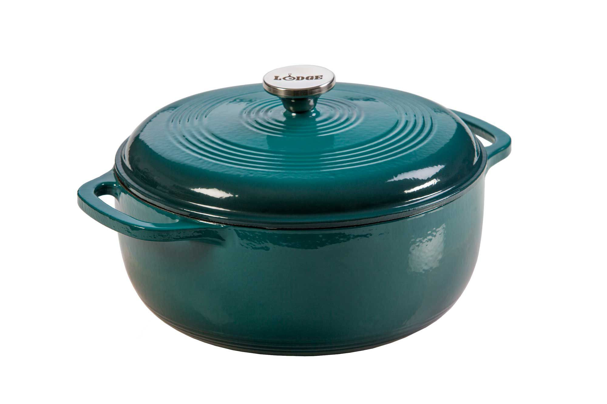 Lodge 6-Quart Enameled Cast Iron Dutch Oven
