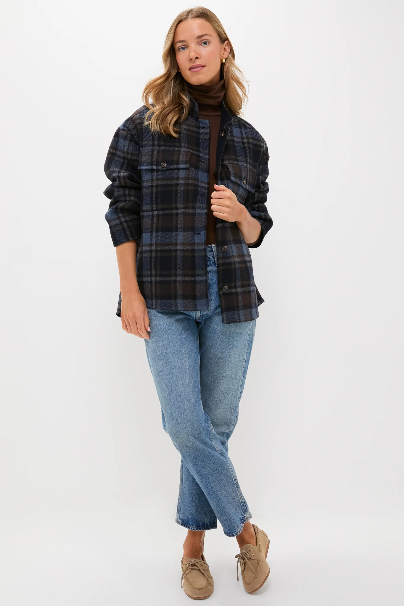 Navy and Plaid Reversible Bonnie Jacket | Tuckernuck (US)