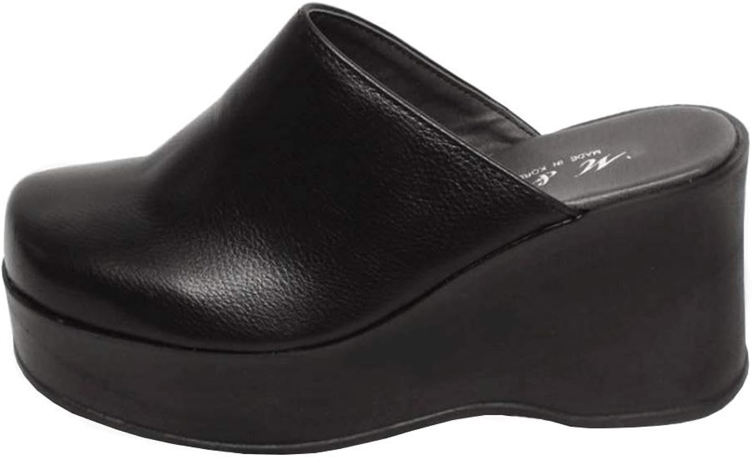 epdavin Women's Closed Toe Platform High Heel Slip On Backless Clogs Slides Mules Shoes | Amazon (US)