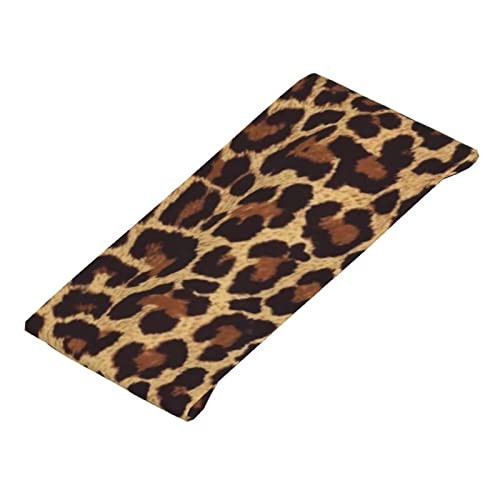 Leopard Pattern Sports Headband Moisture Wicking Sweatband for Men Women Running Cycling Yoga Fitness Workout | Amazon (US)