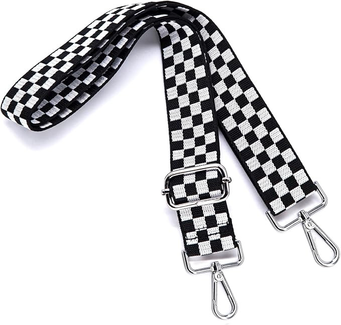 S&loyoe Silver bucklePurse Straps Replacement Crossbody Bag Strap Adjustable Wide Guitar Straps f... | Amazon (US)