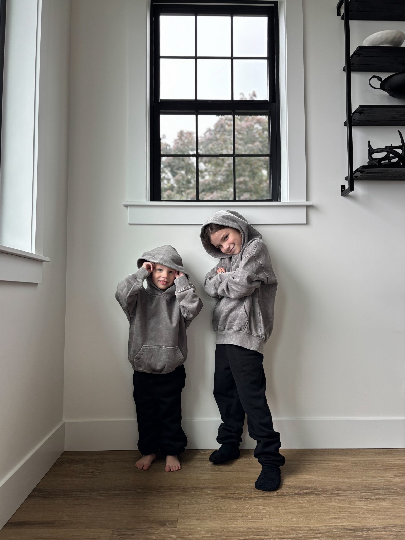 K I D S / today’s gloomy weather is perfect for testing out their new matching fall outfits! Love these kids vintage soft hoodies in sharkfin grey & the soft joggers in black 🤌🏻

#LTKstyletip #LTKkids #LTKcanada