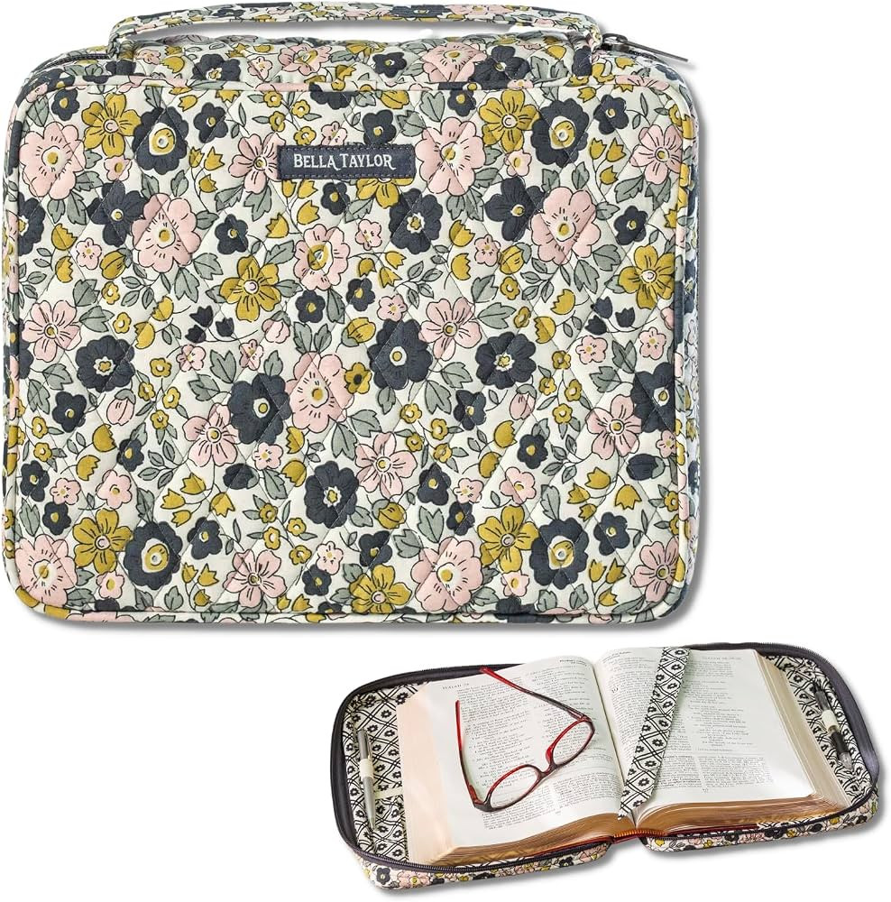 Bella Taylor Bible Cover for Women | Bible Organizer and Carrying Case for Medium and Large Bible... | Amazon (US)