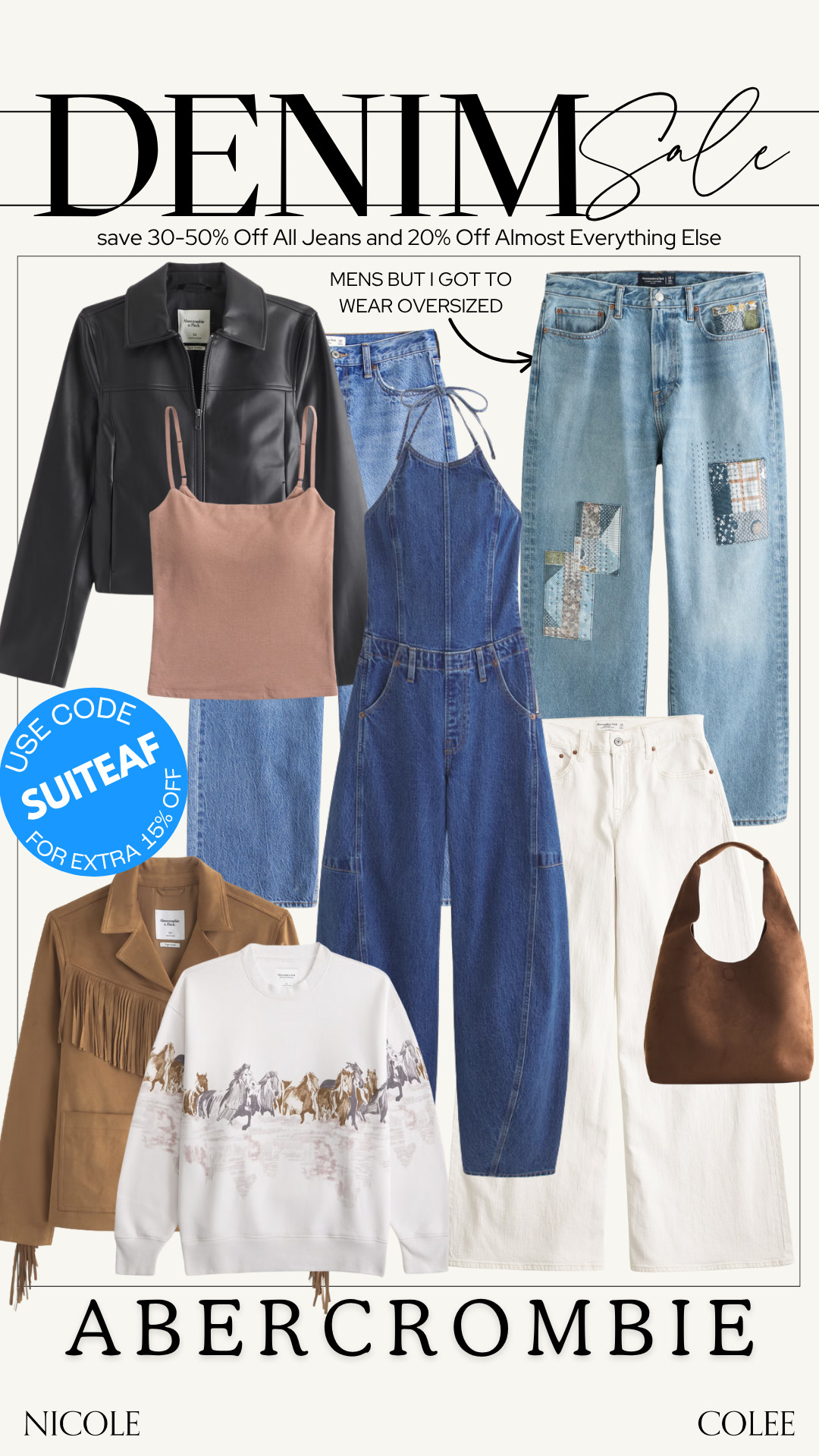 Abercrombie’s Viral Denim Sale is happening now! All Jeans are 30-50% Off* and almost everything else on the site is 20% off.  

Use my code SUITEAF for an extra 15% off almost everything through 8/11!


Nicole Colee, Fall Fashion, Denim Sale, Sale, Abercrombie, jeans, pants, accessories, jackets

 

 

#LTKSeasonal #LTKSaleAlert #LTKStyleTip