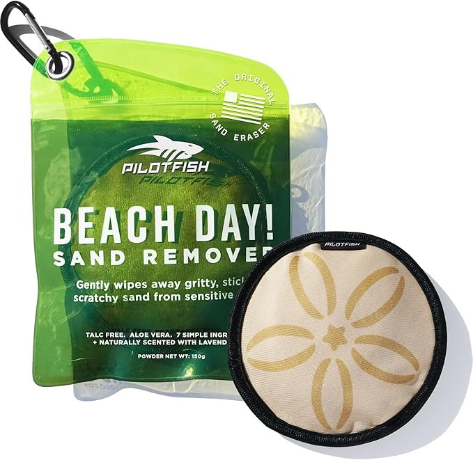 Pilotfish Beach Essentials Sand Remover Bag, Gentle Skin-Friendly Formula with 7 Natural Ingredie... | Amazon (US)