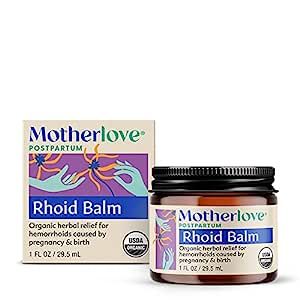 Motherlove Rhoid Balm (1 oz) Organic Herbal Hemorrhoid Cream w/ Witch Hazel for Pregnancy & Postp... | Amazon (US)