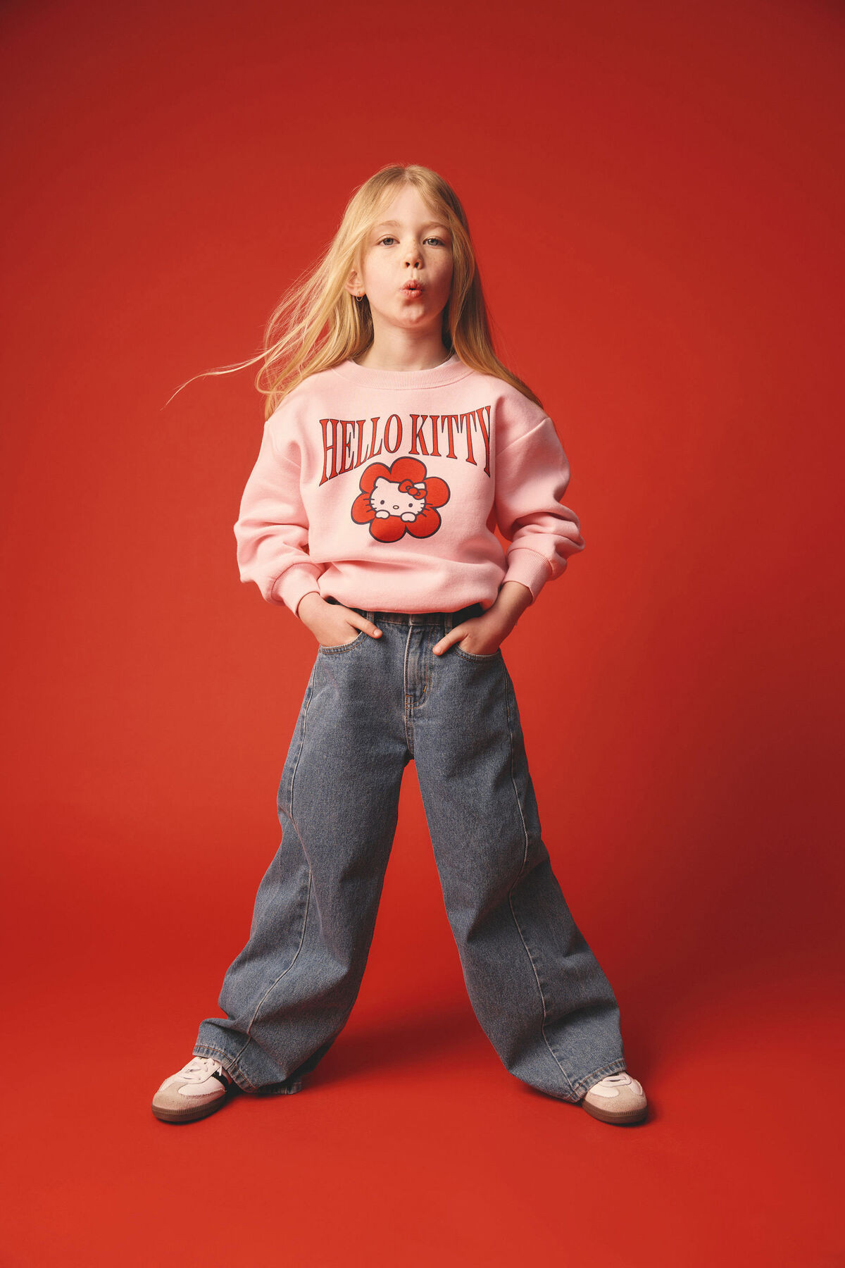 Hello Kitty Dusty Fleece Crew Neck | Cotton On (US)