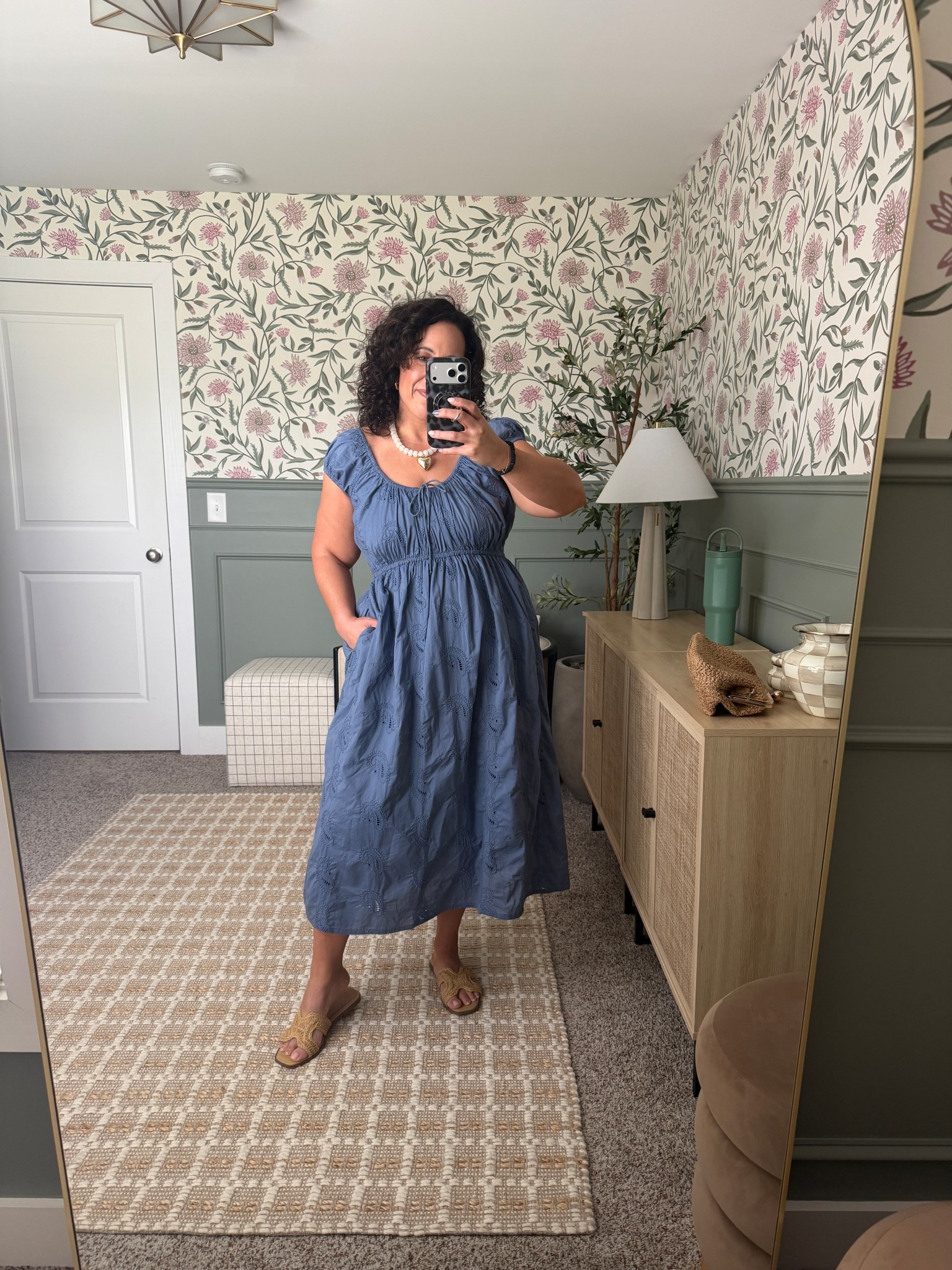 @Target spring dress for the midsize girl! Wearing size large 

#LTKootd #LTKOver40 #LTKMidsize
