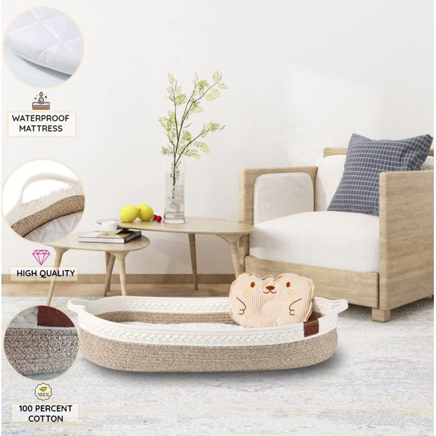 LDVINE Baby Changing Basket - Diaper Caddy Dresser Organizer Table Topper with Mini Basket, Water... | Walmart (US)