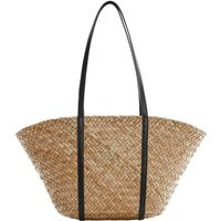 MANGO Tasche 'Lourdes' beigemeliert / schwarz | ABOUT YOU (DE)