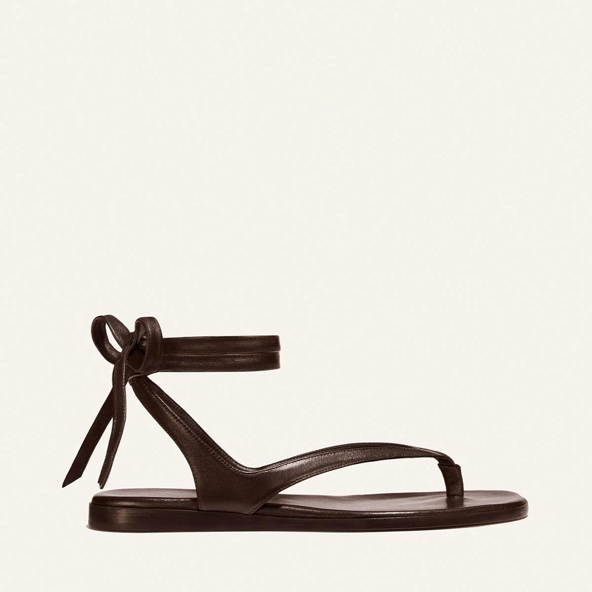 The Palermo Wrap Sandal - Espresso Nappa | Margaux