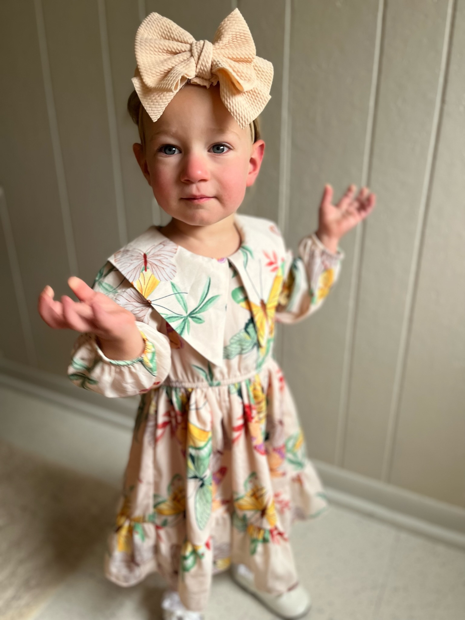 Stella is wearing 2T in this Shein dress. She is 33inches and 28lbs 

#LTKbaby #LTKunder50 #LTKkids