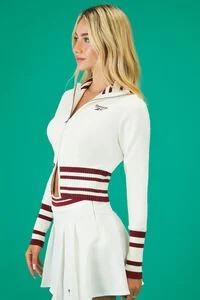 Reebok Striped Zip-Up Sweater | Forever 21 (US)