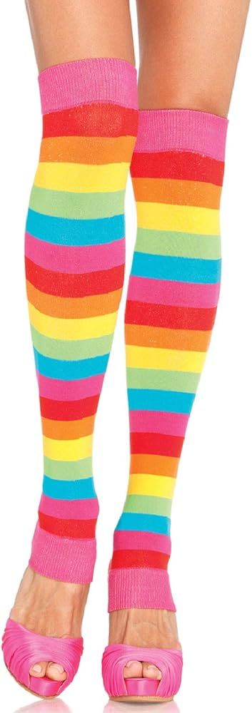 Leg Avenue womens Rainbow Pride Festival Thigh Highs Socks | Amazon (US)
